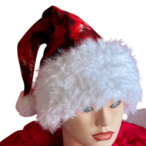 Handcrafted Tie-Dye Santa Hat - Picture 2 of 6